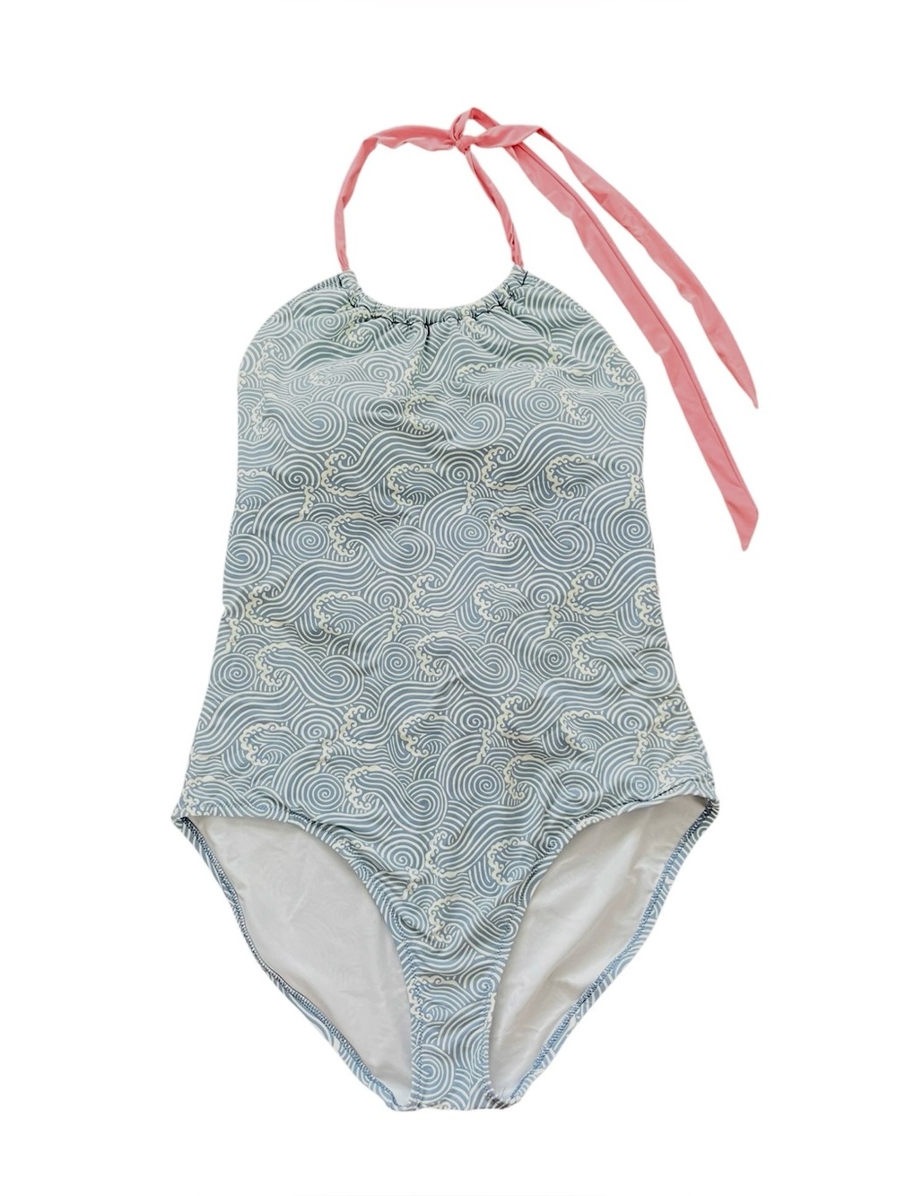 The Beaufort Bonnet Company Blue Wave Print One Piece Swimsuit